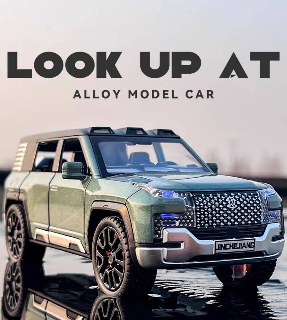 1/32 BYD Look UPAT U8 SUV Alloy Model Car Toy Diecasts Metal Casting Sound and Light Car Toys for Children Vehicle