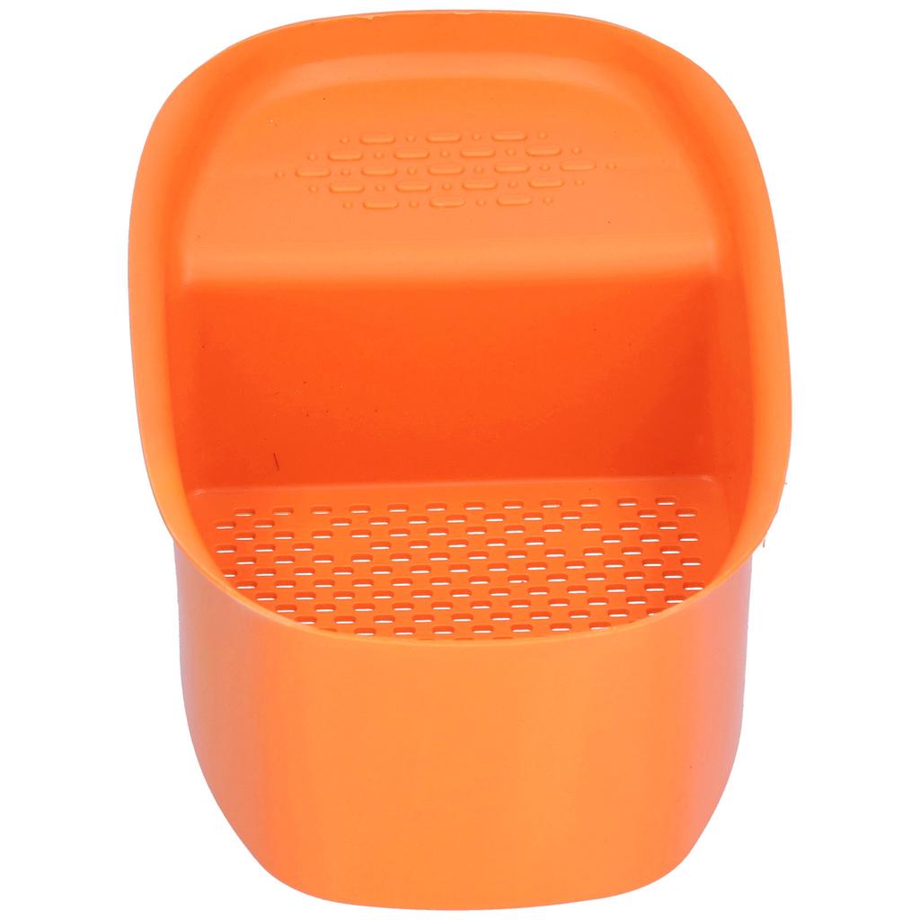 Sink Drain Rack Multifunctional Fruit Vegetable Drainer Leftovers Filter for Kitchen UseOrange