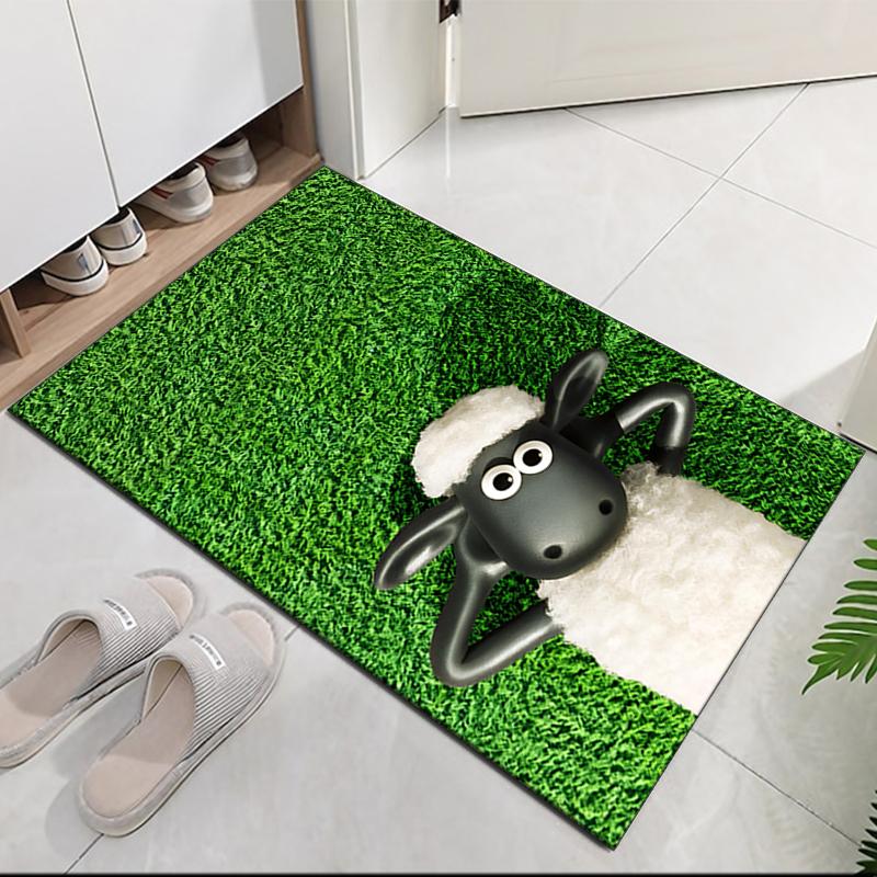 Shaun the Sheep Printed Carpetrugfor Office Chair Living Room Bedroom Kitchen Room Decor Gifts