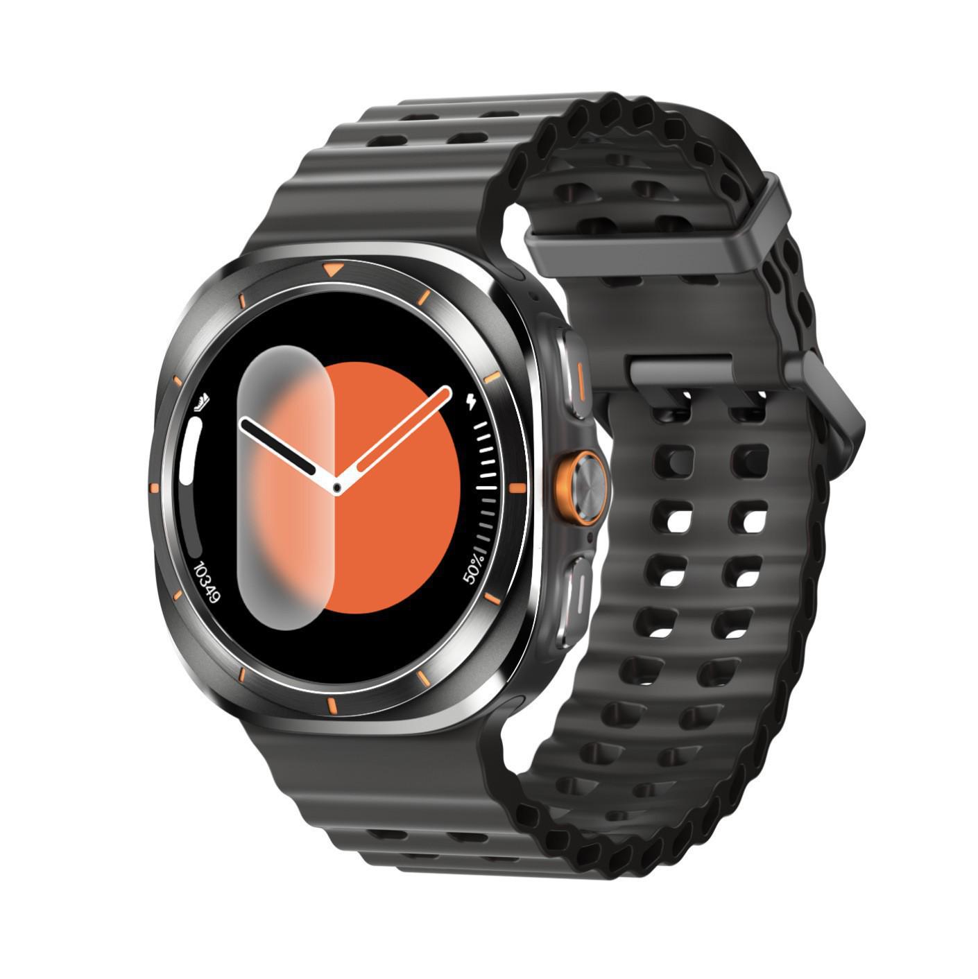 

WATCH7 ULTRA: Новий смарт-годинник з Bluetooth, моніторингом кисню в крові та виявленням серцевого ритму для спорту. чорний