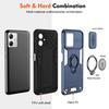 Magnetic Holder Ring Cover For Motorola Moto G04 G04S G14 G24 G34 G54 G84 G35 G45 G55 G85 Shockproof Armor Slide Lens Case
