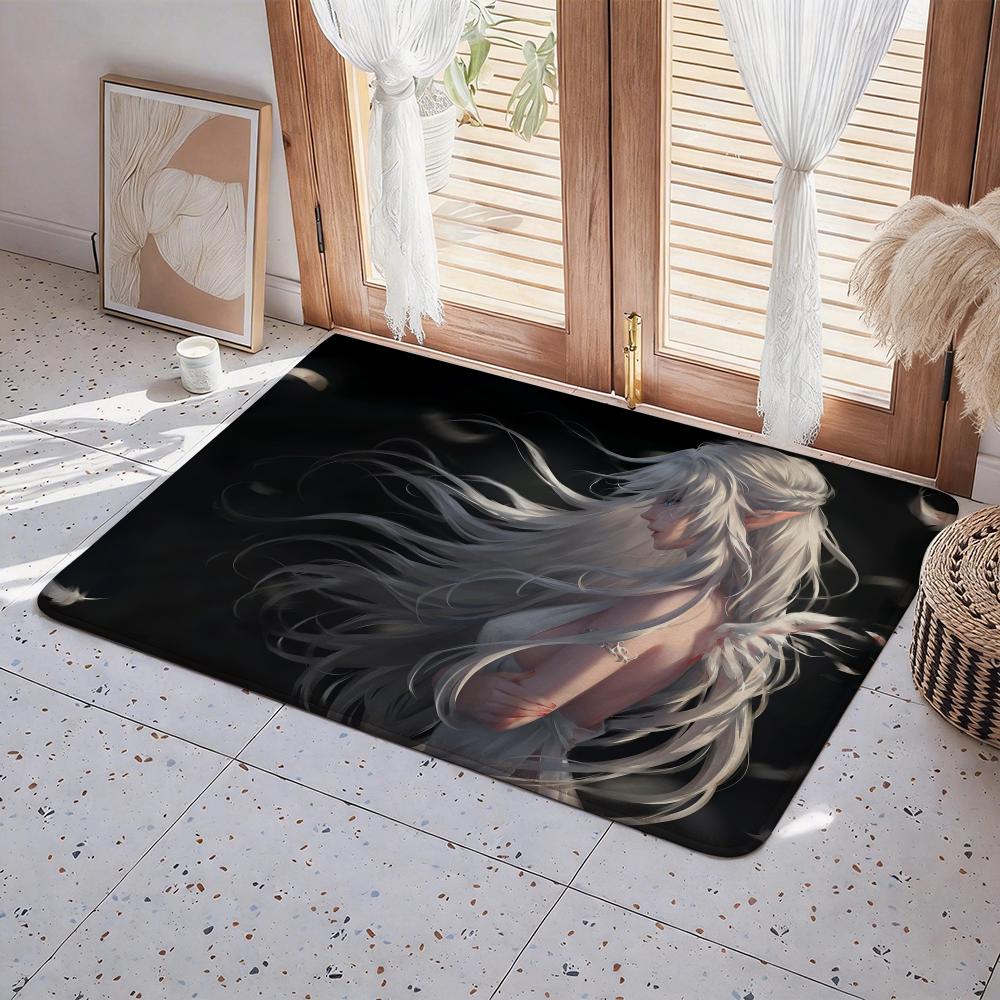 Anime G Ghost Blade Floor Mat Eco  Flannel Doormat Non Slip Odorless Indoor Floor Rug Soft Short Plush Home Mat