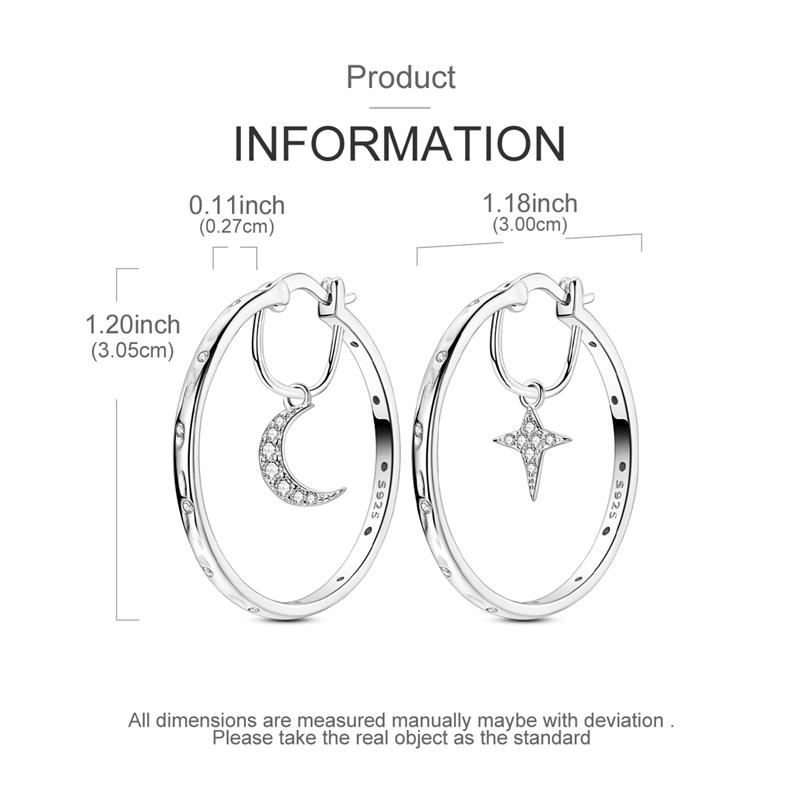 Gold Serie Hoop Earrings 925 Silver Sparkling Irregular Shape Feather Star Earrings Stud for Woman Girl Jewelry Gift