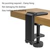 Metal Earphone Holder Under Desk Headphone Stand Headset Hanger with Adjustable Clamp Aluminum Hook