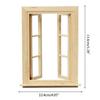 Wooden Dollhouse Mini Door Model Accessories Can Be Painted and Colored