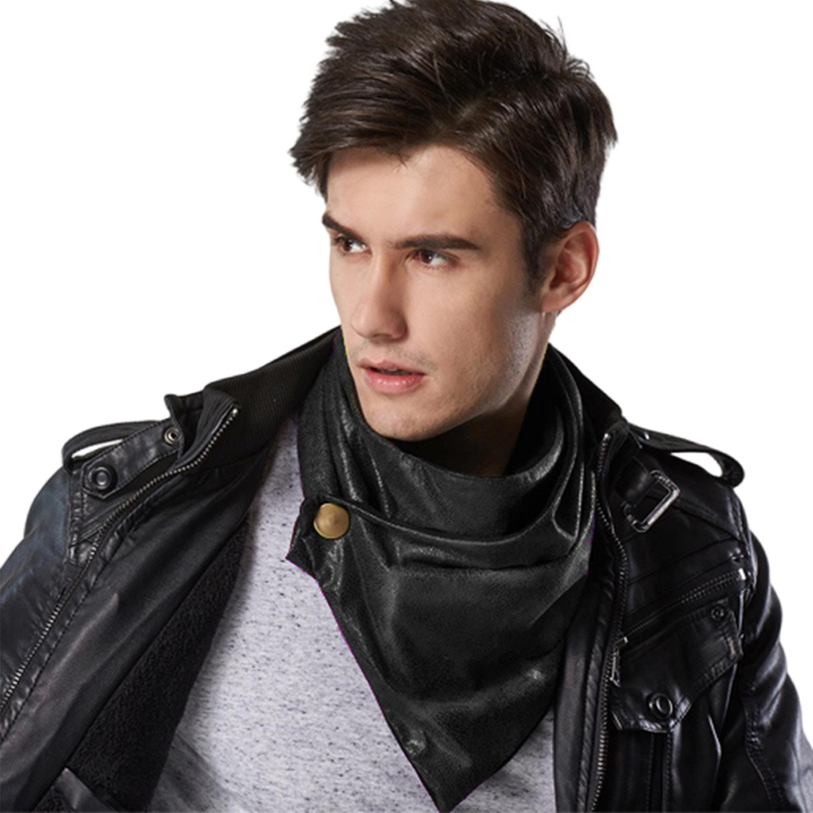 

Neck Warmer Scarf Neckerchief Warm Scarf Detachable Wrap Scarf False Collar Scarf Warm Winter Cycling Windproof чорний