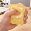 Simulated Cheese Sensory Toy Stress Relief Squeeze Toy, Slow Rising Pearlescent Fidget Balls for Adults Kids Shaped