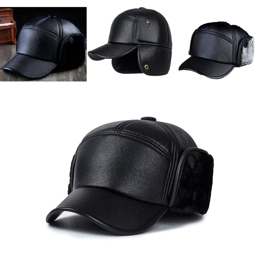 Comfortable And Insulating Men's Autumn Winter Cotton Ear Hat Versatile Duckbill Cap