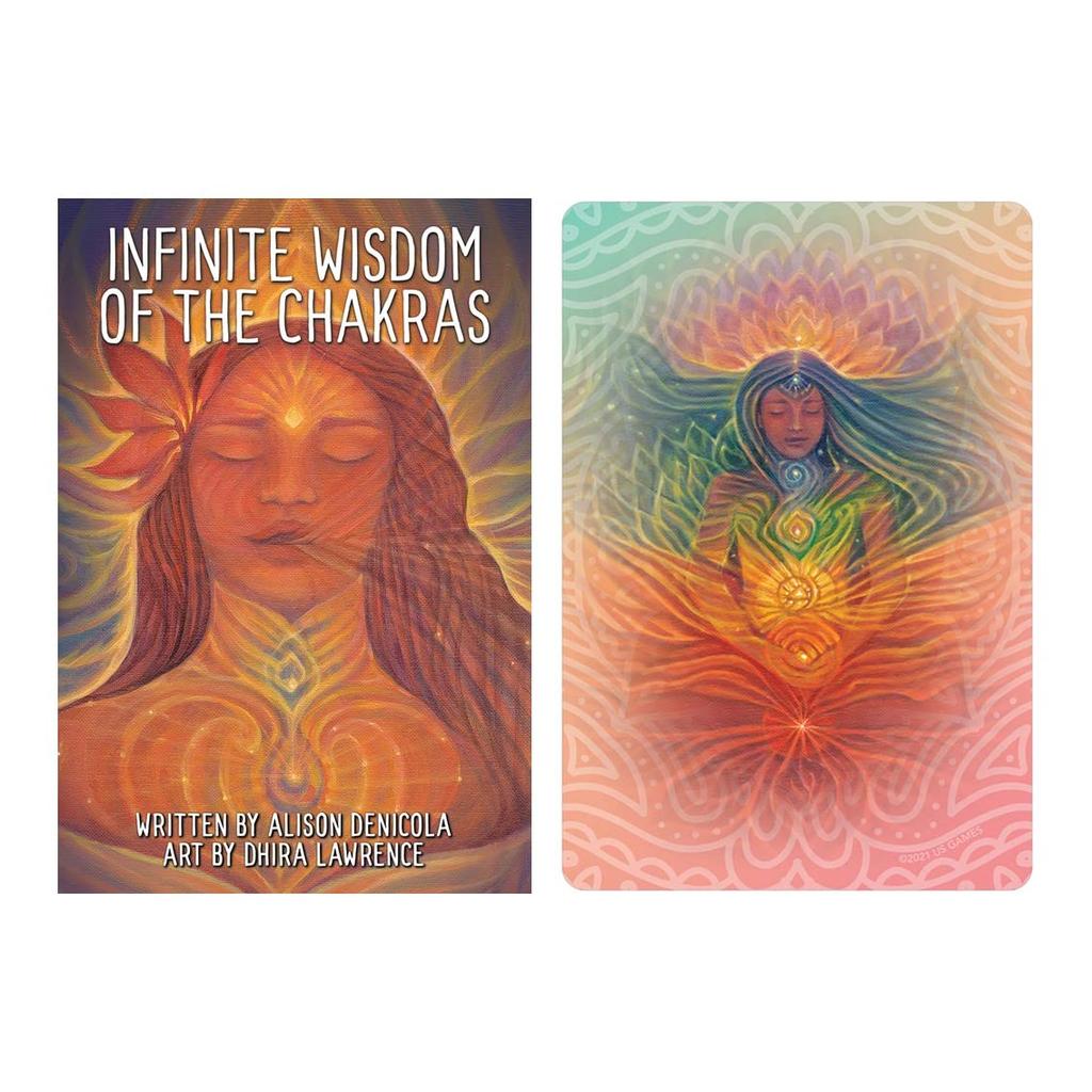 Kancharo 42-Card Oracle Tarot Card Set [Infinite Wisdom of the Chakras] Includes a Basic Japanese Oracle Card Instruction Manual and Pouch (Authentic)