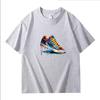 Summer Best Selling Men's 100% Cotton T Shirt Loose Fit Casual Round Neck Short Sleeved T Shirt with Printed Pattern