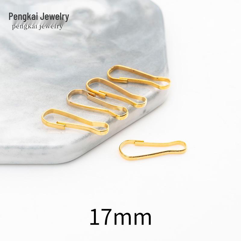 Clips de Fivela para Joias DIY Banhados a Ouro & Ganchos para Chaves