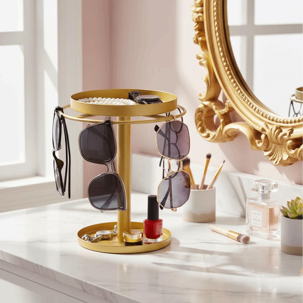 Stainless Steel Eyewear Display Metal Organizers Sunglasses Holder Tabletop Decor