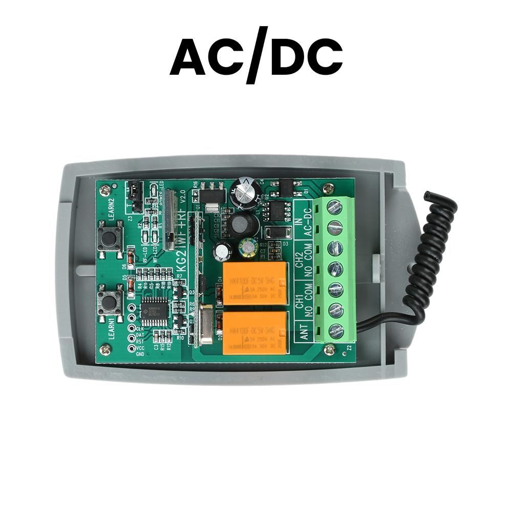 Tuya Wifi Universal Garage Remote Control 433MHz Receiver 2CH For 433.92MHz Garage Door Opener Gate Control Transmitter Switch