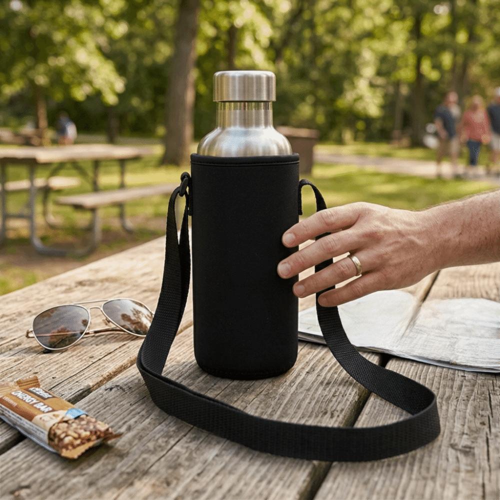 Heat Insulation Function Heat Insulated Holder Elastic Adjustable Opening Cup Holder Outdoor
