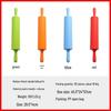 Silicone Rolling Pin Set: Large, Medium & Small with Wooden Handles, Silicone Mat, Dumpling Dough Tools & Hammer
