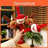 Christmas Plush Clap Ring Santa Claus Reindeer Cartoon Bracelet Party Decor Xmas