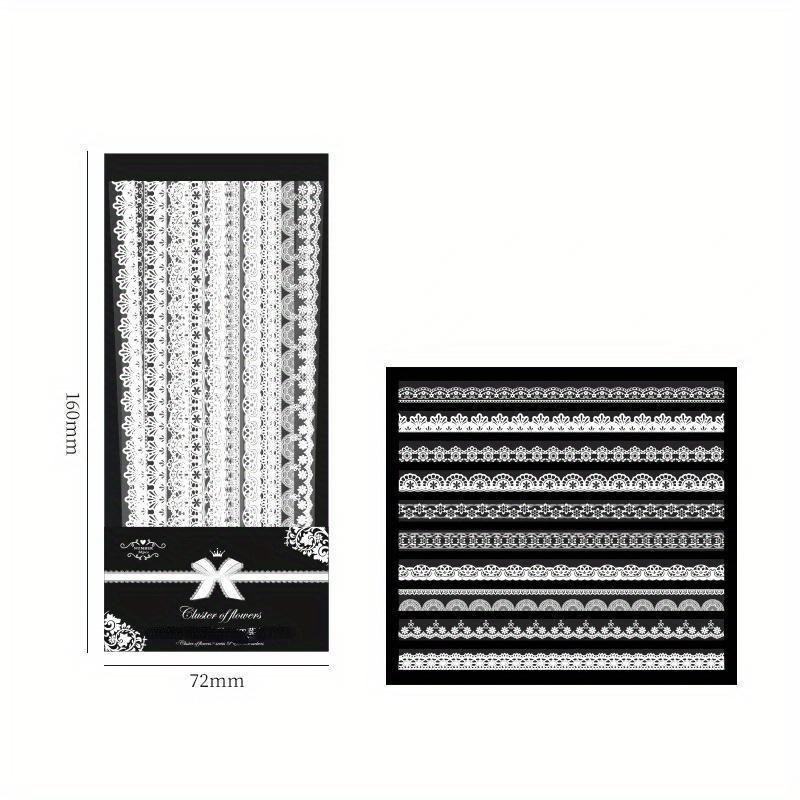 

1 упаковка ПЭТ кружево стиль декор наклейки коллаж журнал самоклеящиеся самоклеящиеся наклейки для творчества скрапбукинг