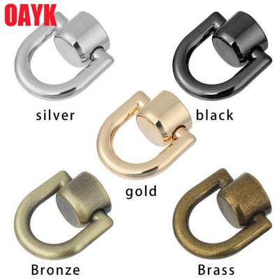 OAYK 4Pcs Metal Bag Rivet Nail Buckle Studs Button Handbag Belt Hanger Leather Craft Luggage Bag Buckle Tong Snap Bag Accessorie