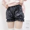 Frühlings-/Sommer-Lolita-Laternen-Shorts mit Spitzensaum: Schlank machende Sicherheits-Shorts für Damen, blickdicht