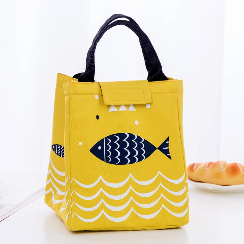 Tragbare Unisex-Lunchtaschen Wasserdicht Lebensmittel Picknick Lunchbox Tasche Isoliert Damen Kühltaschen Frisch Bento Beutel