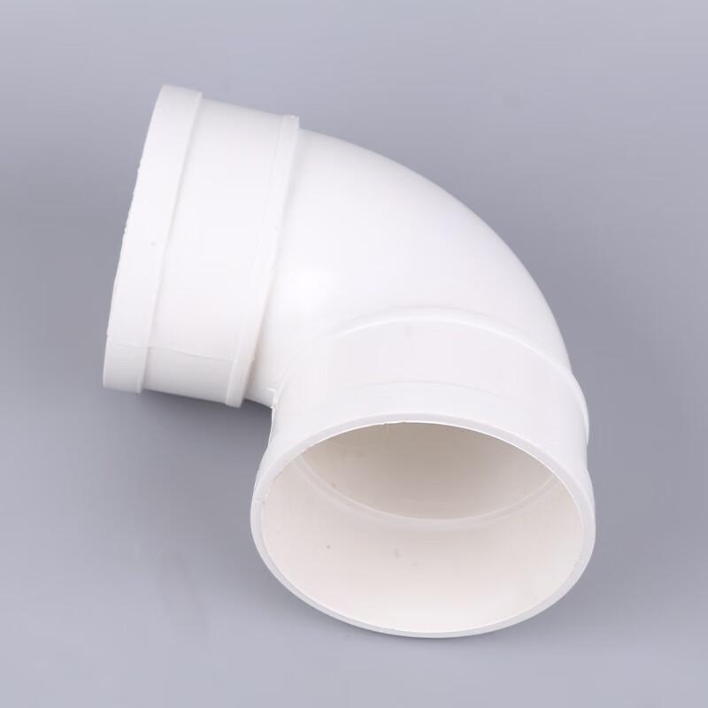 DN110 PVC Drainage 90-Degree Elbow Fitting
