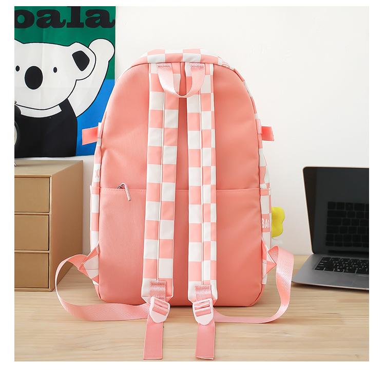 Four-piece Backpack Junior Senior High School Student Schoolbag Large Capacity Backpack