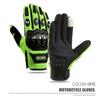 Mens Half-Finger Motorcycle Mountain Bike Riding Gloves With Stainless Steel Armor Anti-Slip PU Leather Use