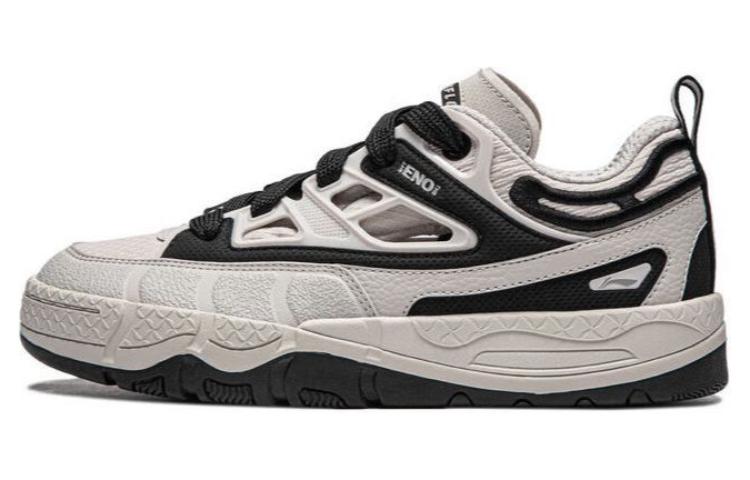 Li Ning CF Yuh3 SS Универсальные Нескользящие Амортизирующие Низкие Кеды для Скейтборда Мужские Серый Черный AGLU063-3 45