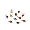 Titanium Steel Zodiac Pendant with Colored Zircon Stones - DIY Necklace for Women