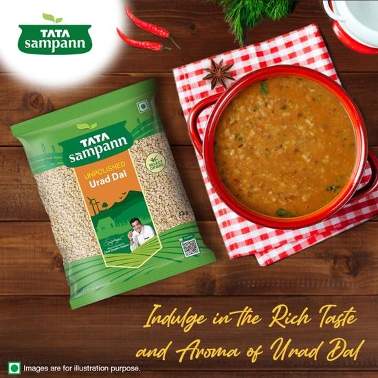 Tata Sampann Unpolished Urad Dal (Split), 1kg