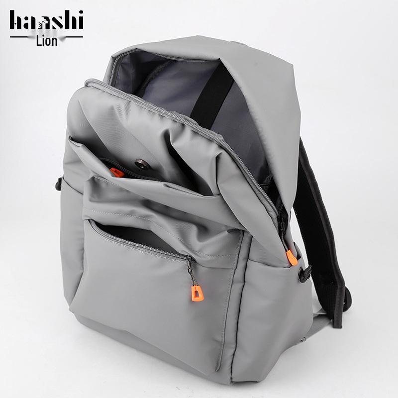 Trendy Cross-Border Casual Backpack with USB Charging - High-End Commuter and Laptop Bag, Customizable.