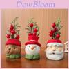Christmas Resin Gnome Santa Snowman Miniature Decoration For Holiday Festive Decor