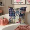 Warm Cute Surreal Japanese Art AAya Takano Cushion Cover Pillowcase Short Plush Invisible Zipper Room Sofa Cushion Cover