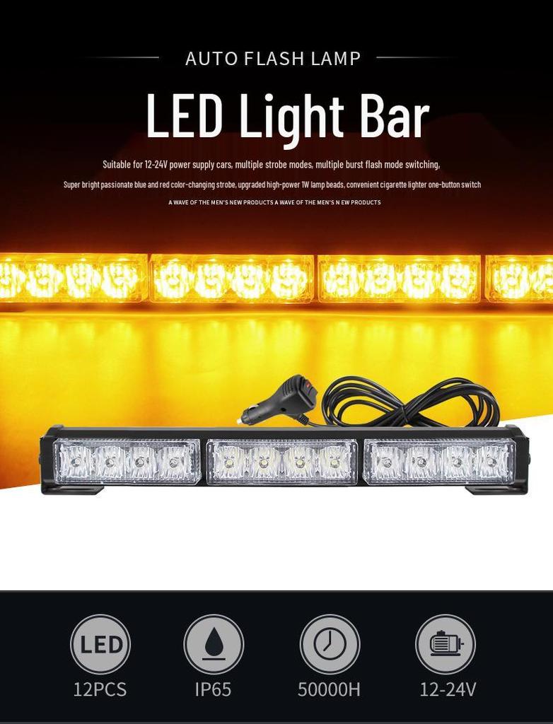LED výstražné stroboskopické světlo pro nákladní vozidla: Střecha, Pilot, Záchranný, Stroboskopická lišta, Tyč