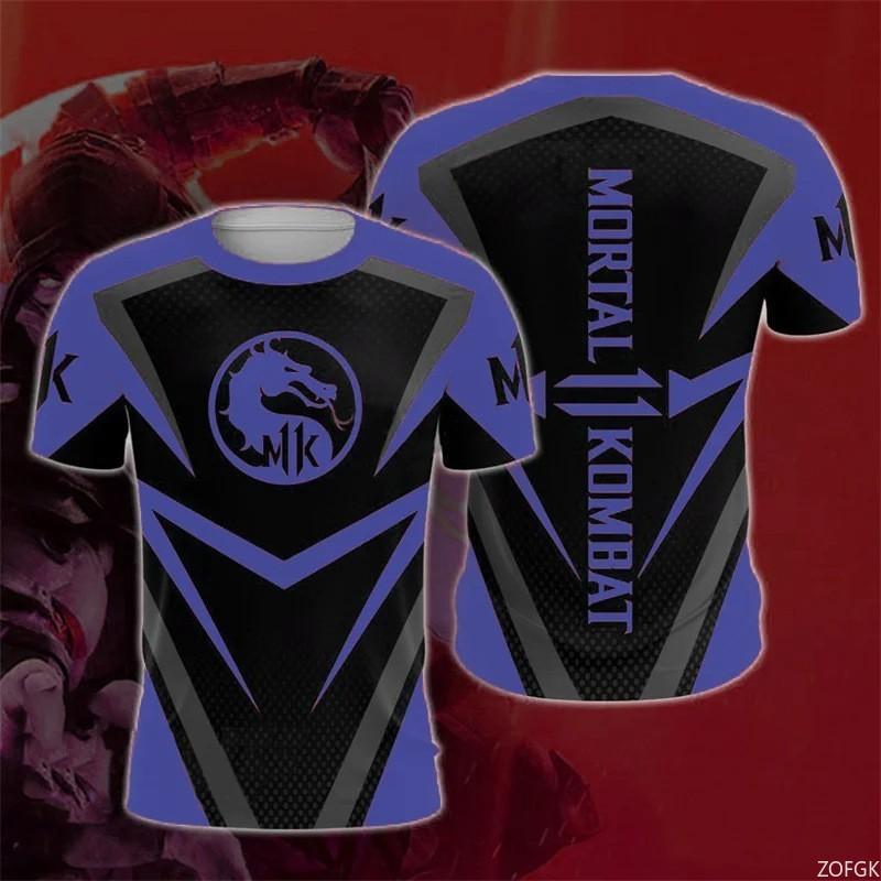 

Класична гра Mortal Kombat Елементний Візерунок 3D Цифровий Друк Футболка Топ Косплей Аніме Гоночний Костюм 5XL