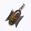 Natural Brazilian Opal 35 Ct 925 Sterling Silver CERTIFIED Oval Gems Pendant