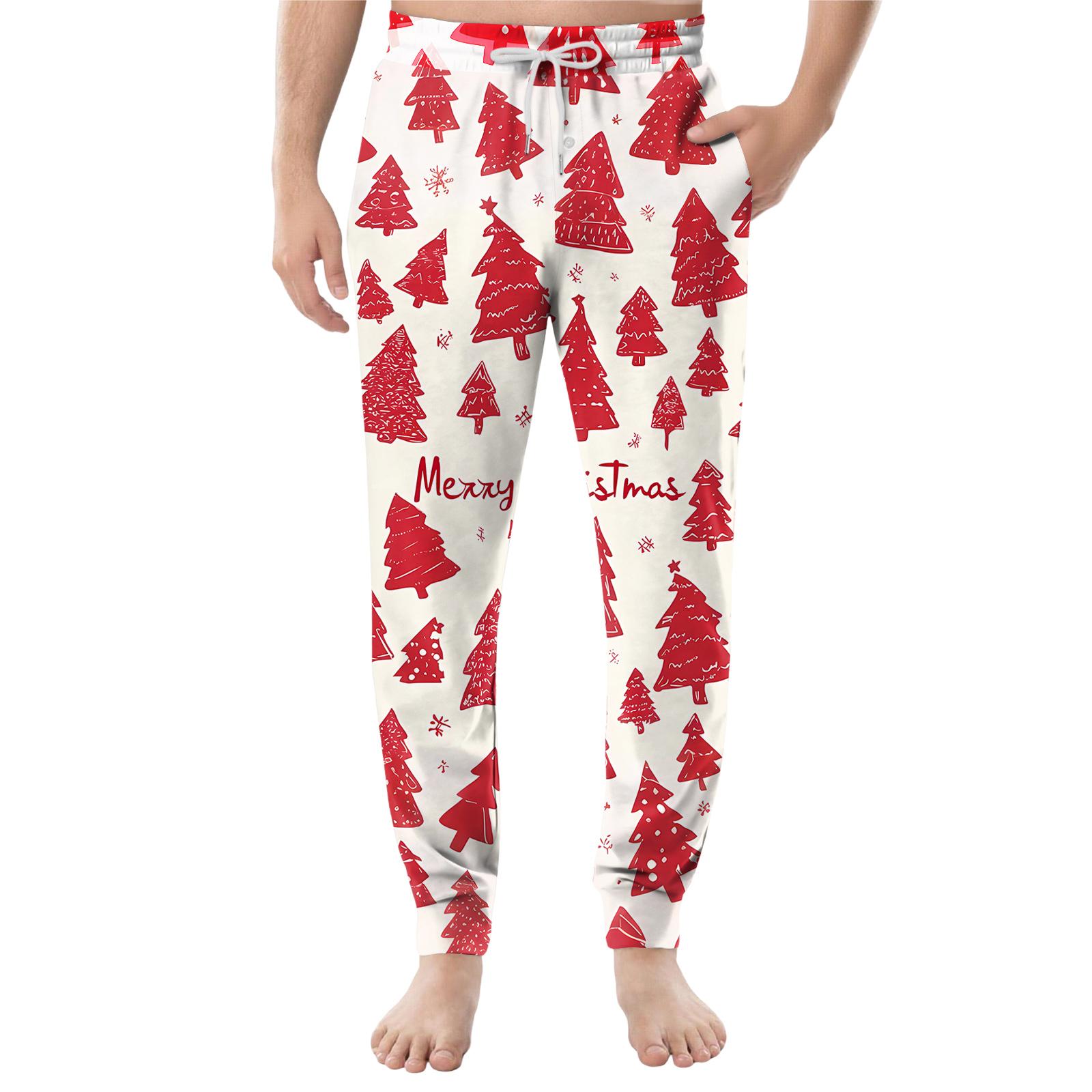 

Мужские повседневные брюки с карманами на кулиске и манжетами, домашние брюки для сна XL