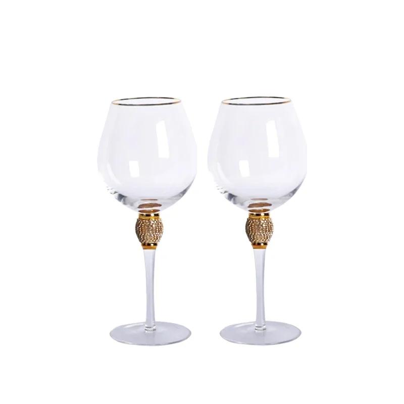 2pcs Light Wind · No Light Luxury Phnom Penh Crystal Glass Wine Glass Cocktail Champagne Glass Decanter Set