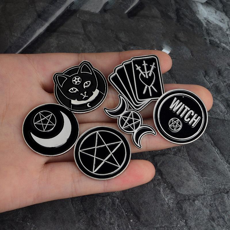 Witches Do It Better Witch Spells Black Moon Pins Badges Brooches Lapel Pin Enamel Pin Backpack Bag A