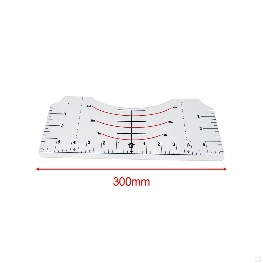 T Shirt Ruler Guide to Center Vinyl Measurement Tool Alignment for Craft Sewing