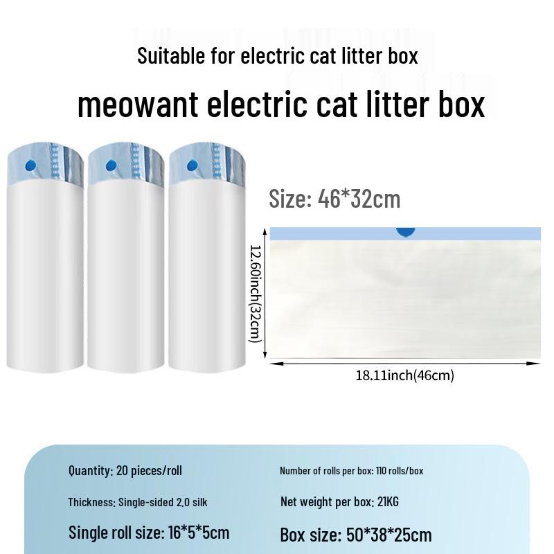 Katzenstreubeutel mit Kordelzug: Dicke, große und leicht zu reinigende Kotbeutel mit Schaufel für Katzentoiletten