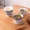 Korean-Style Japanese Ceramic Bowl: High-Foot Conical Design, Creative and Thickened for Safe Use