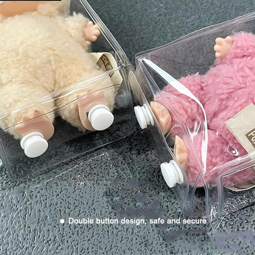 15cm Transparent Pain Pack Pendant Protective Cover Doll Plush Dustproof Bag Hanging Bag
