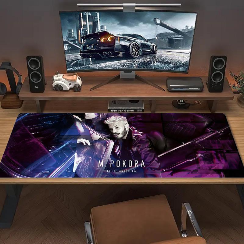 M.Pokora Color Mouse Pad Large Gaming Table Cushion Non-slip Laptop Tablet Big Mousepad XXL Mat Mini PC Playmat With Lock edge