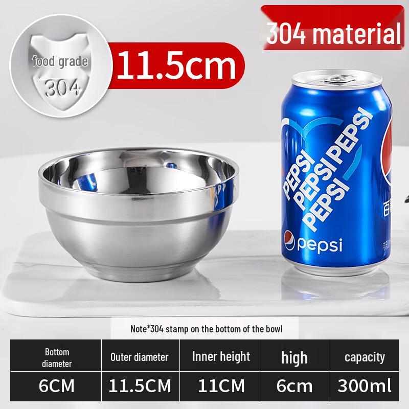 RuHan 304 Stainless Steel Anti-Scald Bowl