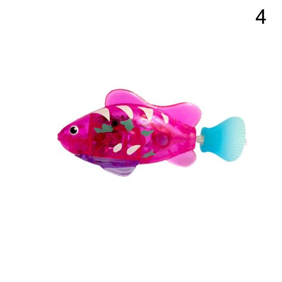 Poisson Robot Électronique Clignotant Décoration Aquarium Bain Enfant Jouet Cadeau