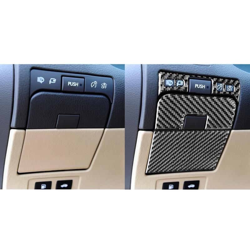 Carbon Fiber Car Accessories Trunk Switch Decorative Modified Interior Trim Cover Sticker For Lexus GS 2006 2007 2008 2009-2011