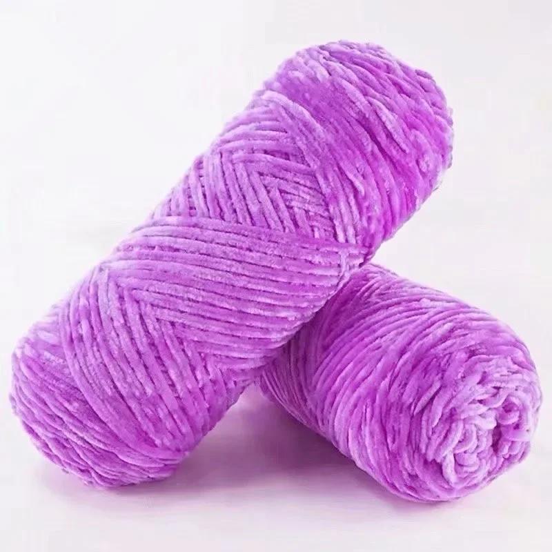 6pcs 600g Chenille Yarn  Washable & Ultra Durable Crochet Velvet Yarn Resilient Yarn for Cushions Bags Knitting Projects DIY Craft Supplies