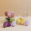 Patent Box 4-Piece Makeup Sponge Set - Cushion Puff, Makeup Eggs, Gourd, Water Drop, Slant Cut Puff