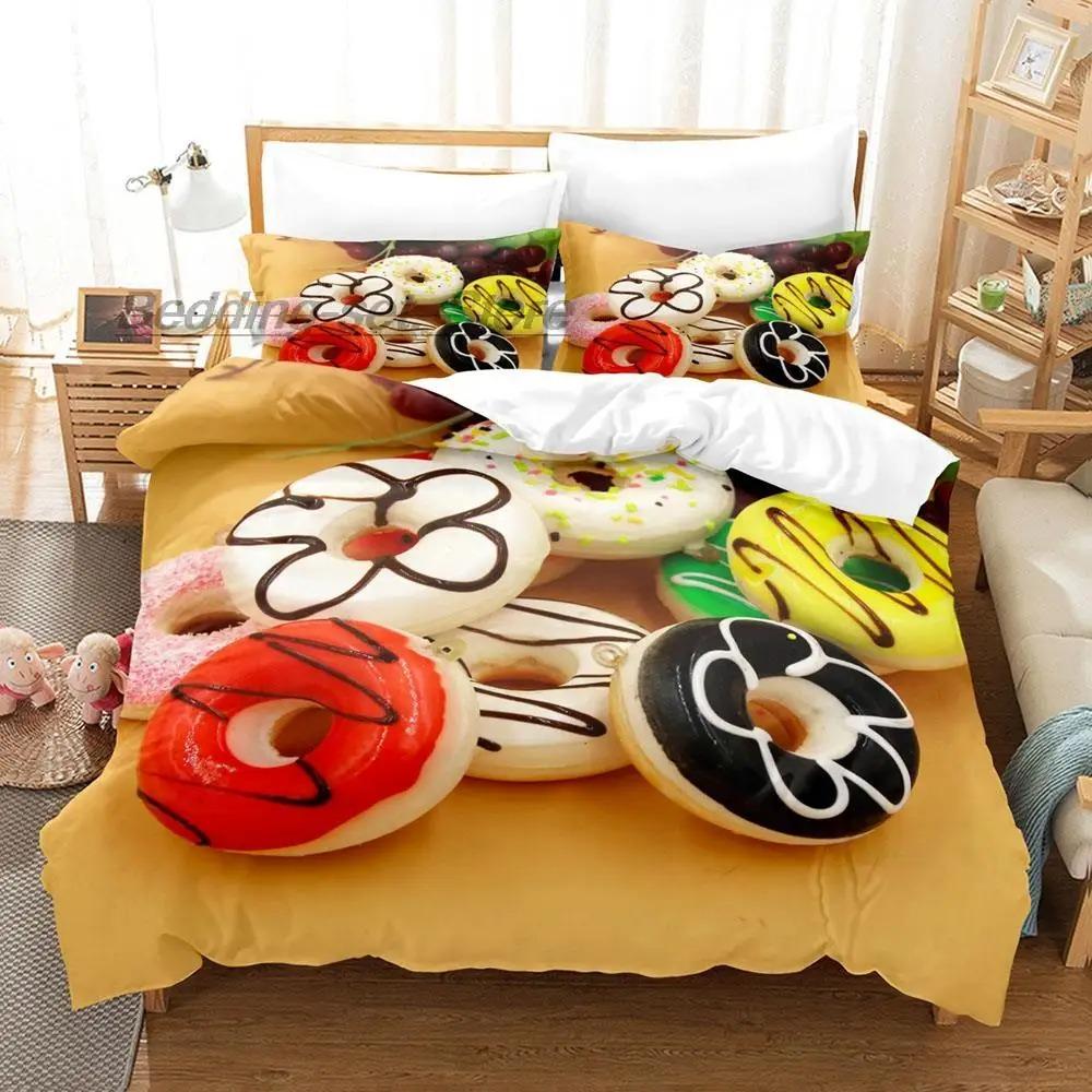 Mis Pastelitos Bedding Collection Single Twin Full Queen King Size Bed Collection Aldult Kid Bedroom Duvetcover Collections 3D Anime Bed Sheet Set
